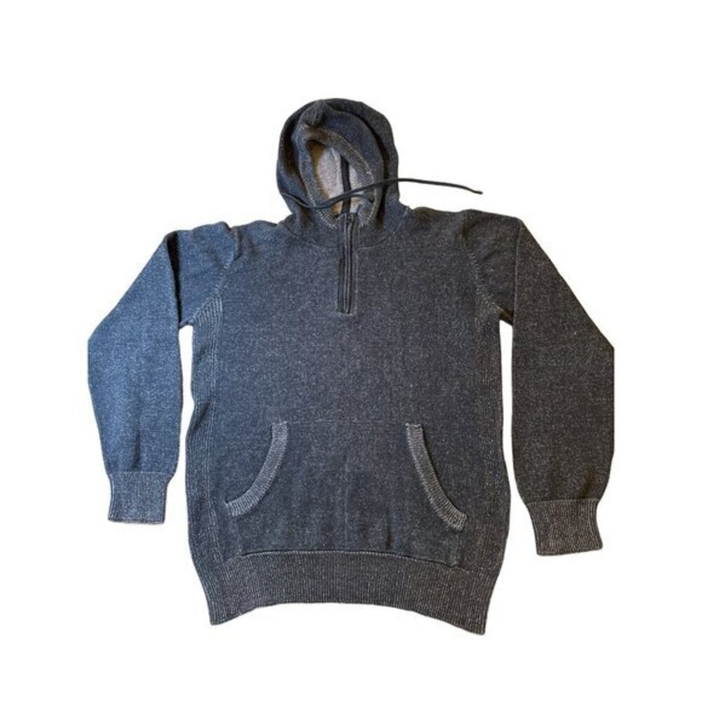 Stormtech Mens Hoodie Size Large Quarter Zip Dark‎ Gray Performance